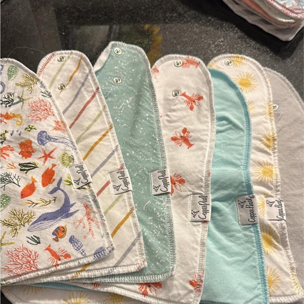Copper Pearl bandanas. Set of 7. Gently used. Some wash wear no stains